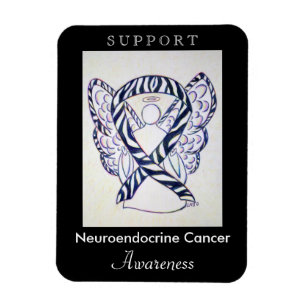 Neuroendocrine Cancer Awareness Ribbon Magnet