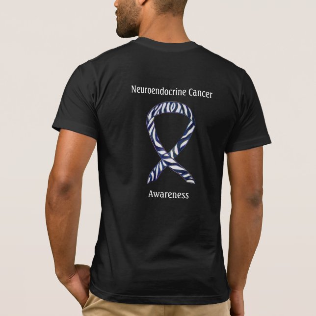 Neuroendocrine Cancer Awareness Ribbon T-Shirts (Back)