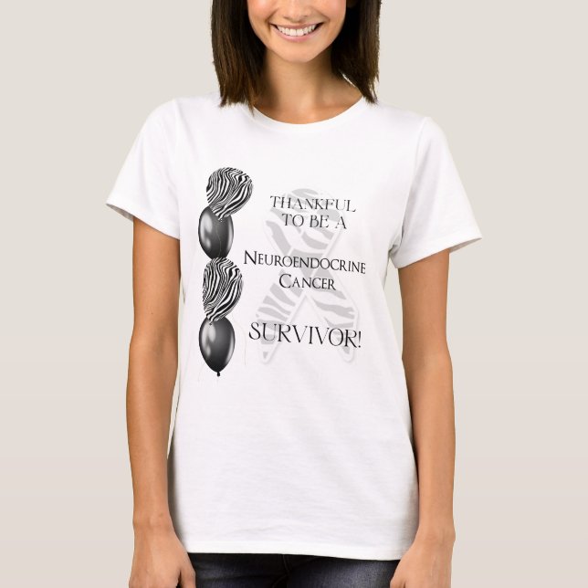 Neuroendocrine Cancer Survivor T-Shirt (Front)