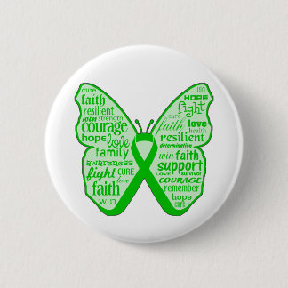 Neurofibromatosis Awareness Butterfly Ribbon 6 Cm Round Badge