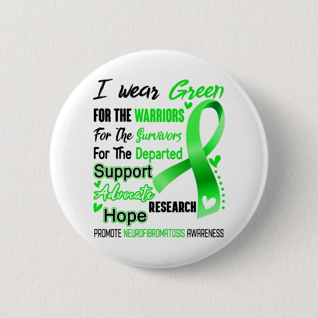 Neurofibromatosis Awareness Month Ribbon Gifts 6 Cm Round Badge (Front)