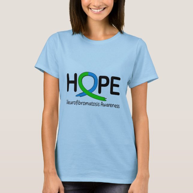 Neurofibromatosis Awareness Ribbon of Hope T-Shirt (Front)
