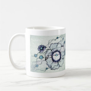 Neurographic Abstract Art Flower   Ink Line Drawin Coffee Mug