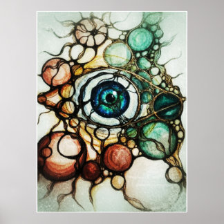 Neurographic Eye Perception Abstract Poster