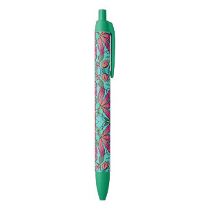NEUROGRAPHIC SPRING FLOWERS WATERCOLORS BLACK INK PEN