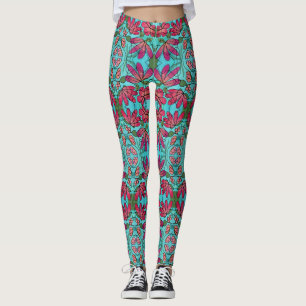 NEUROGRAPHIC SPRING FLOWERS WATERCOLORS LEGGINGS