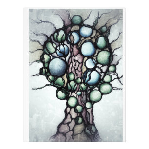 Neurographic Tree of Life Hoodie - Abstract Sphere Photo Print