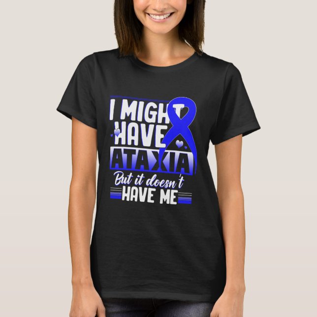 Neurological Sign Hemiataxia Blue Ribbon Neurologi T-Shirt (Front)