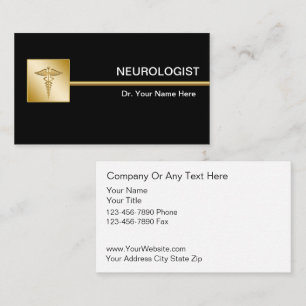 Neurologist Classy Medical Business Cards