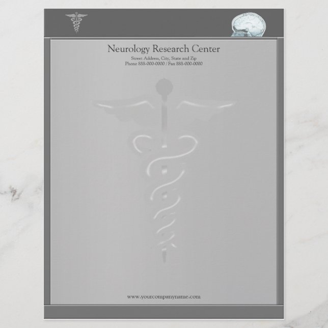 Neurologist Letterhead Design (Front)