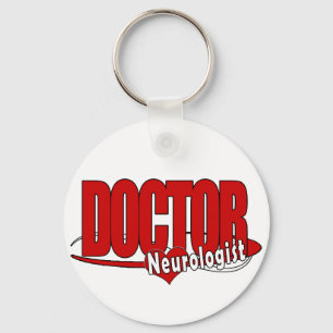 NEUROLOGIST LOGO BIG RED DOCTOR KEY RING
