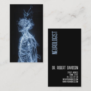 Neurologist Nerves Doctor Medical Modern Bold Business Card
