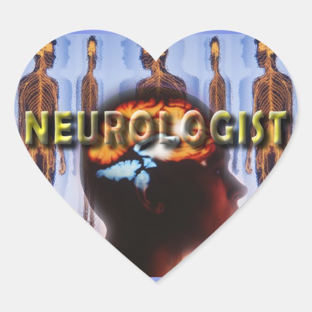 NEUROLOGIST NEUROLOGY HEART STICKER (Front)