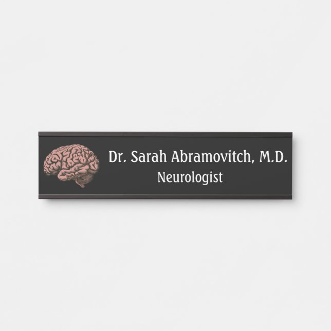 Neurologist Neurology Office Door Signs Sign (Front)