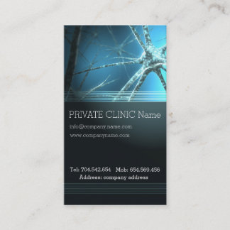 Neurologist Private Clinic Doctor Human Body Card