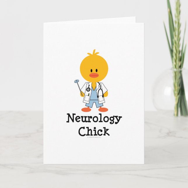 Neurology Chick Greeting Card (Front)