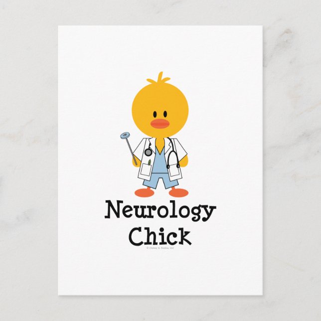 Neurology Chick Postcard (Front)