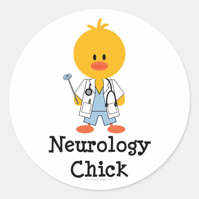 Neurology Chick Stickers (Front)