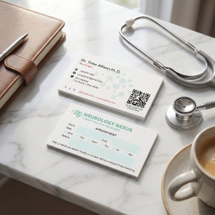 Neurology Clinic Business Clean Appointment Card