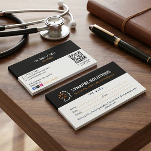 Neurology Clinic Business Clean Appointment Card
