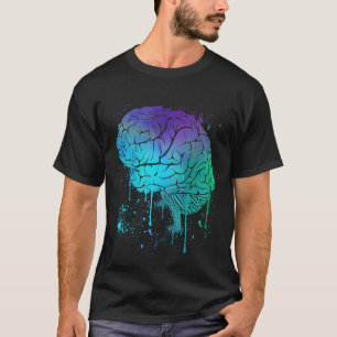 Neurology Colourful Human Brain Doctor Neurologist T-Shirt