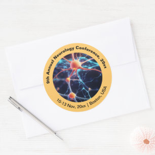 Neurology Neurosurgery Medical Conference Classic Round Sticker