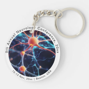 Neurology Neurosurgery Medical Conference Key Ring