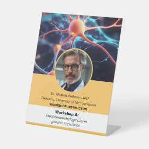 Neurology Neurosurgery Medical Conference Pedestal Sign