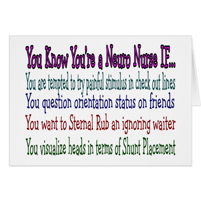 Neurology Nurse Hilarious Gifts, Unique Saying (Front Horizontal)