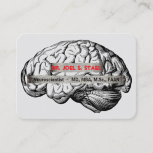 Neurology study in detail Signature UV Gloss Business Card