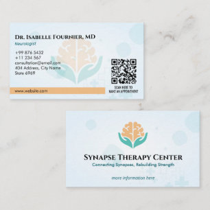 Neurology Therapy Business   Minimalist White Card
