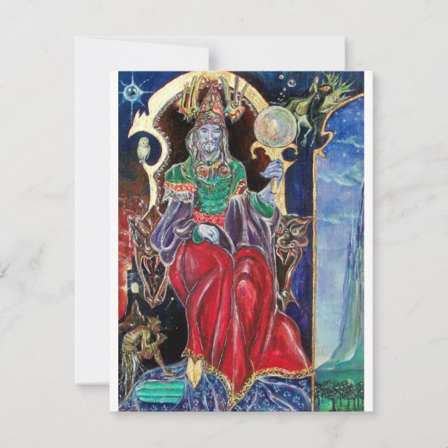 NEUROMANCER Magician King, Red Blue Gold Announcement (Front)