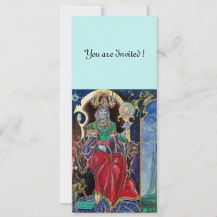 NEUROMANCER , red blue, ice metallic, Invitation