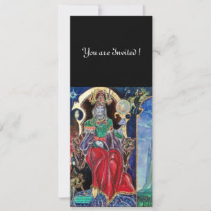 NEUROMANCER , red blue,white black Invitation