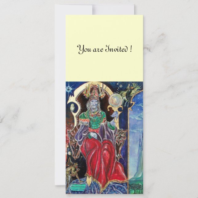 NEUROMANCER , red blue white, champagne metallic, Invitation (Front)