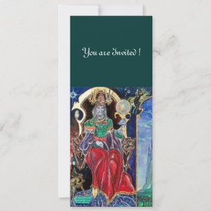 NEUROMANCER , red blue,white green Invitation