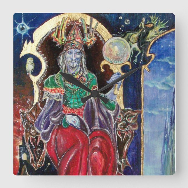 NEUROMANCER SQUARE WALL CLOCK (Front)