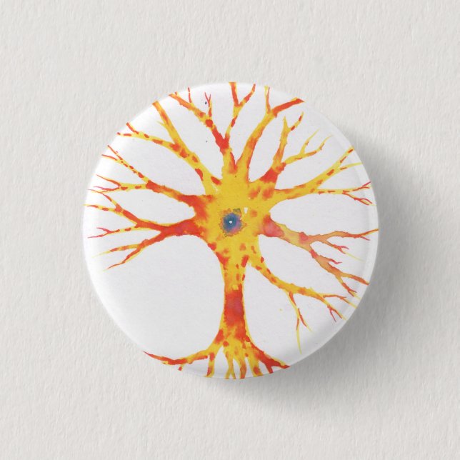 Neuron 3 Cm Round Badge (Front)