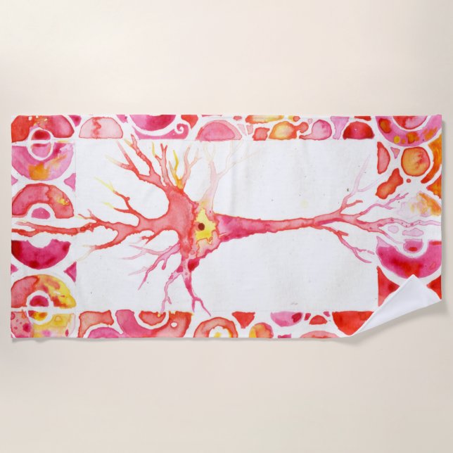 Neuron Beach Towel (Front)