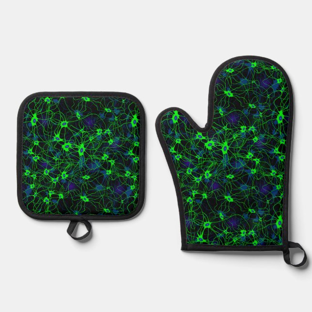 Neuron City Oven Mitt Set (Front)
