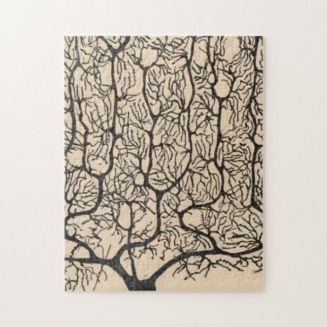 Neuron Drawing By Santiago Ramón Y Cajal Jigsaw Puzzle (Vertical)