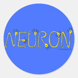 Neuron Sticker - Blue and Yellow