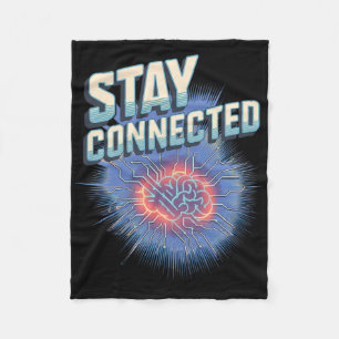 Neuronal Histology Funny Gifts For Scientist Stick Fleece Blanket