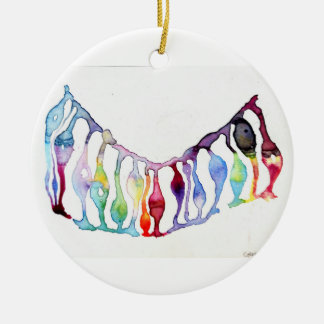 Neuronal stem cells ceramic ornament