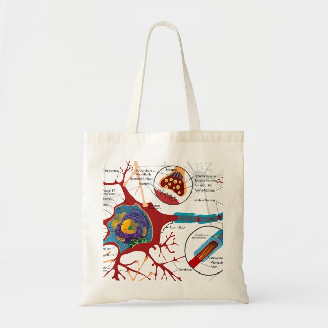 Neurons Nerve Style Tote Bag (Front)