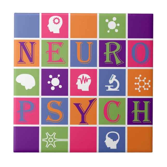 Neuropsychology - Gifts for Neuropsychologists Tile (Front)