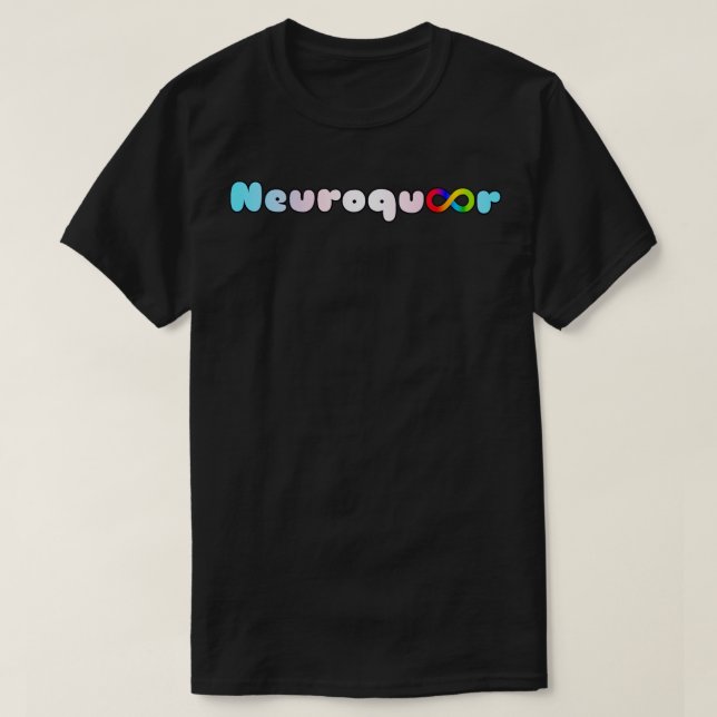 Neuroqueer trans flag infinity neurodivergent auti T-Shirt (Design Front)