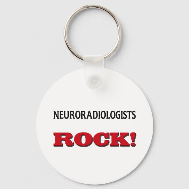Neuroradiologists Rock Key Ring (Front)