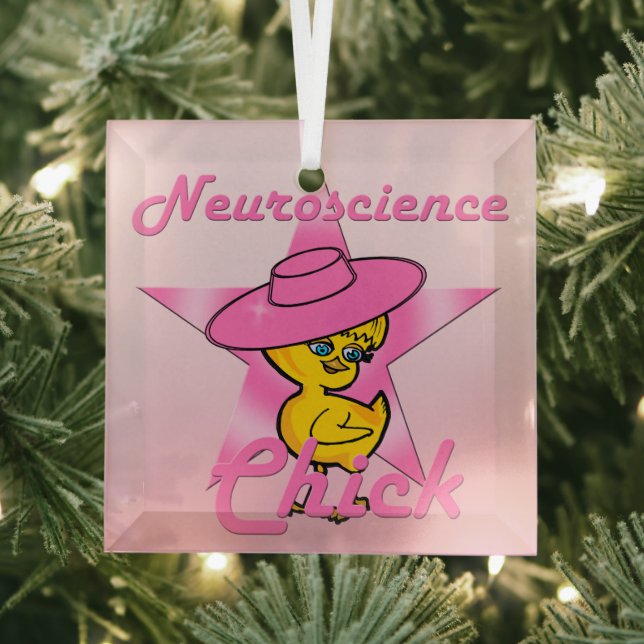 Neuroscience Chick #8 Glass Tree Decoration (Insitu)