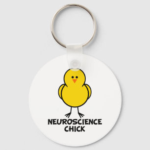 Neuroscience Chick Key Ring
